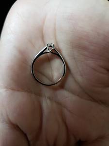 0.20 CT Lab Grown Brilliant Cut <b>Diamond</b> Engagement <b>Ring</b> White Side Stones | 18K Gold IGI Certified Minimalist Bridal Jewelry - Product Image 6