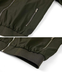 เสื้อแจ็คเก็ตกันหนาวกันน้ำ กันลม เสื้อแจ็คเก็ตบอมเบอร์ผู้ชาย เสื้อคลุมฤดูใบไม้ร่วงฤดูหนาว เสื้อแจ็คเก็ตบอมเบอร์ขายส่ง - Product Image 4