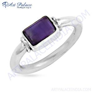 <b>Indian</b> Touch Amethyst Gemstone Sterling Silver <b>Ring</b> - Product Image 1