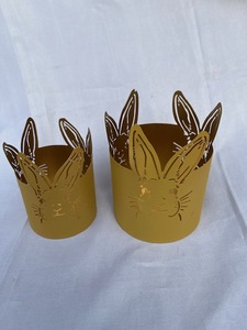 Lanternes en fer découpées avec poignée pour la décoration de la maison, porte-bougies de Noël - Product Image 2