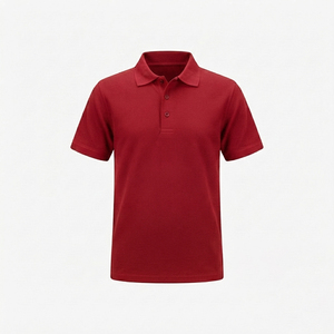 Premium Boys High School Uniform Jersey <b>Polo</b> Shirt for Children | Plain <b>Orange</b> 100% Polyester Machine Wash - Product Image 6