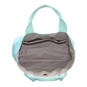 Sac fourre-tout en coton bleu élégant personnalisable en gros avec doublure, sac de plage en toile de coton teint 12 oz pour femmes - Product Image 5