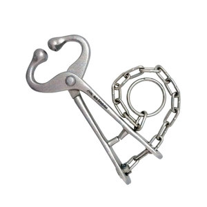 Anneau nasal pour bovins, buffles, conforme aux normes de sécurité, support nasal de haute qualité, instruments chirurgicaux vétérinaires, manuel, en acier - Product Image 1