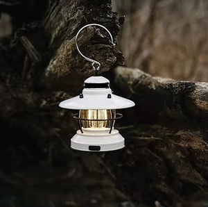 Lanterne suspendue en métal rustique Edison Mini, porte-bougie, lampe pour la maison, l'extérieur, les mariages, les fêtes, Noël, Halloween - Product Image 5
