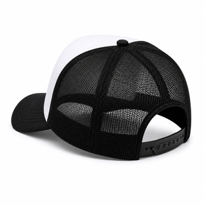 หมวกแก๊ปตาข่ายสีขาวดำ 6 แผง ปรับขนาดได้ แบบ Snapback สำหรับทุกเพศ สวมใส่สบายๆ สไตล์เบสบอล เหมาะสำหรับทุกฤดู สำหรับผู้ใหญ่ - Product Image 2
