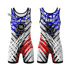 High Quality Private Label Spandex/Polyester Durable Stretch Lightweight Quick Dry Breathable Slim-Fit Shrink-Proof Wrestling - Product Image 5