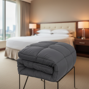 Quilted Duvet 100% Polyester <b>Hypoallergenic</b> Machine Wash Breathable Autumn Winter Comforter Queen Size Soft Filled <b>Bedding</b> - Product Image 2