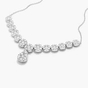 Mirage Diamond <b>Necklace</b> In White Gold - Product Image 3