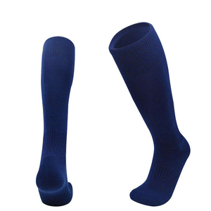 Chaussettes hautes unies en coton tricoté respirantes pour adultes – Idéales pour le football, le basketball, l'été – Épaisseur standard - Product Image 2