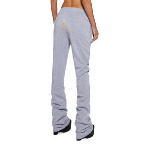 Pantalones Deportivos de Alta Calidad para Mujer, 100% Algodón Orgánico, Forro Polar Antiestático, Estilo Urbano, Ropa de Invierno - Product Image 4