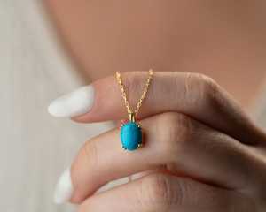 <b>Opal</b> Vintage Charm <b>Necklace</b> 925 Sterling Silver 14K Gold Plated Oval Pendant IGI Certified Lab Created February Birthstone - Product Image 2