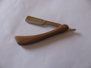 Herramienta de peluquero profesional de una sola hoja 2025, maquinilla de afeitar recta de madera multisombra con mango de madera para uso Personal Ustra - Product Image 3