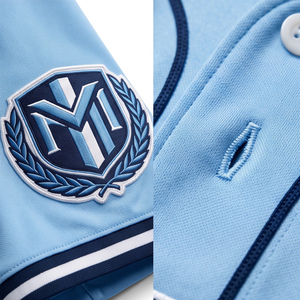 Camisetas de Béisbol Personalizadas con Tela Twill, Gestión de la Humedad, Malla de Poliéster Resistente, Uniforme Deportivo para Equipos, Bordado Frontal al por Mayor, UPF - Product Image 6
