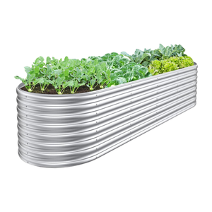 Forme de Rectangle de lit de jardinière surélevé en métal galvanisé de haute qualité pour la décoration de maison et de pépinière de jardin extérieur importé du Vietnam - Product Image 1
