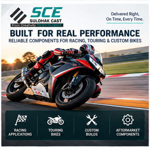 Composants de moto en aluminium usinés avec précision par CNC SCE SULOHAK CAST, pièces légères haute performance pour la course et le tourisme - Product Image 4