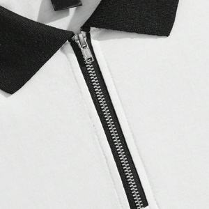 Camisa Formal Transpirable de Poliéster/Algodón con Logotipo de Impresión Digital Personalizada y Cremallera Personalizada para Hombre y Mujer - Product Image 4