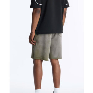 Shorts en jean Y2K décontractés et respirants en toile patchwork bleu pour hommes et femmes, style streetwear, avec motifs graphiques de dessins animés, tricotés, amples, camouflage, hip-hop - Product Image 4