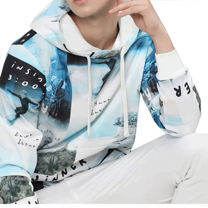 Sweat-shirts thermiques en coton 100% écologiques, imperméables, imprimés par sublimation, best-sellers de l'hiver pour hommes - Design personnalisé - Product Image 3