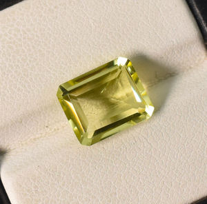 Cuarzo Limón Natural Octogonal 11X9X5 mm 4.05 ct Gema Suelta para Joyería - Product Image 2