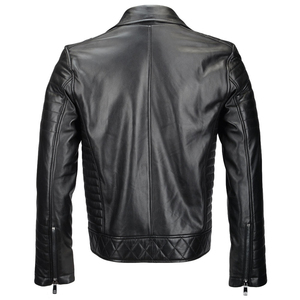 Chaqueta de Invierno Personalizada de Piel de Oveja Genuina para Hombre, Diseño de Chaqueta de Cuero con Cuello de Piel - Product Image 2