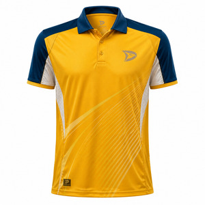 Wholesale Men Cricket Jersey Custom Logo <b>Polyester</b> Moisture Wicking Breathable Sportswear Team <b>Shirt</b> - Product Image 2