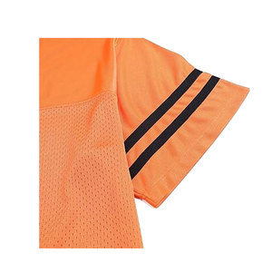 เสื้ออเมริกันฟุตบอลสไตล์ใหม่ เนื้อผ้านุ่มสบาย ระบายอากาศได้ดี แขนสั้น คุณภาพสูง บริการ OEM แบบกำหนดเองได้ - Product Image 5