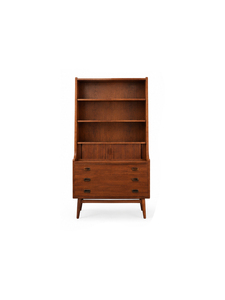 Librería Moderna de Madera Maciza con Forma de Escalera, 4 Estantes, Independiente, Ahorra Espacio, Multifuncional, Mueble de Salón de Diseño Minimalista - Product Image 1