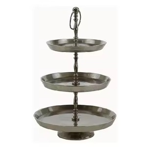 Support à gâteau en métal robuste, plateau de présentation de gâteau, plateau de service pour desserts, décoration de table pour événements - Product Image 6