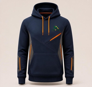 Sudadera con Capucha Personalizada con Bloques de Color, Unisex, con Bolsillo Canguro, Panel en Contraste y Cordón Ajustable para Hombre y Mujer - Product Image 4