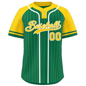Maillot de baseball directement de l'usine, vêtement de performance, maille respirante, manches rayées, design de manches personnalisé, sublimation intégrale - Product Image 3