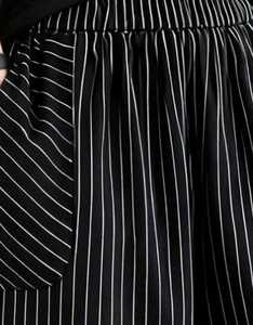 Women's High Waisted Striped <b>Harem</b> Pants Cotton Bamboo Fiber Loose Fit Ankle Length Elastic Waist Casual Autumn <b>Trousers</b> - Product Image 4