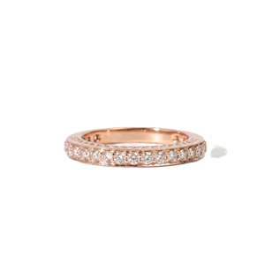 Handmade <b>Ring</b> Half Eternity Band DEF Color VS VVS Clarity <b>Fine</b> <b>Ring</b> 10K 14K 18K Solid Gold IGI Certified Round Lab Grown Diamond - Product Image 4