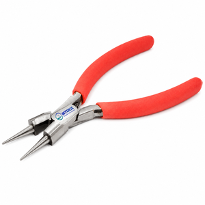 Pince à bec rond professionnelle pour la fabrication de bijoux, outil de pliage de fil de précision avec poignées ergonomiques antidérapantes - Product Image 1