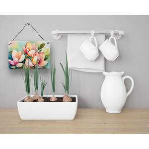 Mississippi Magnolia Watercolor Wall Hanging Multicolor Aluminum Metal <b>Sign</b> for <b>Kitchen</b> Bar Bathroom Home Decor 8HX12W - Product Image 3