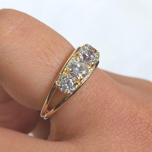 Bague pour femme en diamant de laboratoire certifié IGI, couleur F, jaune, 1,5 carat, taille ronde brillante, VS1, 18 carats, 2 grammes, diamant de laboratoire certifié IGI - Product Image 6