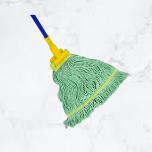 Mopa Verde de Grado Industrial de Alta Calidad KSR con Mango, Secado Rápido, Cabezal de 5 Pulgadas de Ancho, Duradera con Base de Doble Banda - Product Image 2