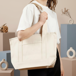 Bolsa de Mano Tipo Tote, Tejida, de Poliéster/Algodón, Ecológica, Moderna, Ajustable, Resistente al Agua - Product Image 1
