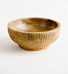 Ensemble de bols écologiques en bois faits à la main pour la soupe, les aliments, les fruits, les salades, la préparation et le service – Vaisselle de cuisine – Offre spéciale - Product Image 1