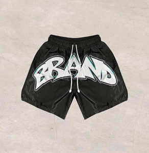 Conjunto de Dos Piezas de Camiseta y Pantalones Cortos Vintage Personalizados, Chándal con Estampado de Serigrafía y Lavado Ácido para Hombre - Product Image 6