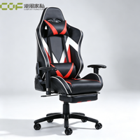 Chaise de jeu haut de gamme en nylon, style course, avec roulettes, réglable en hauteur, pour jeux vidéo, ensemble table et chaise de jeu