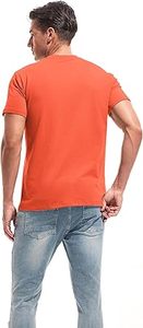 T-shirt court à col rond pour homme de haute qualité, idéal pour le fitness, avec impression silicone tricotée - Product Image 3