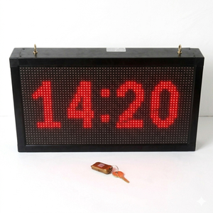 Industrial LED Matrix <b>Clock</b> & Information Display – Modbus TCP | AT-LED Matrix <b>Clock</b> Series – OEM & ODM - Product Image 6