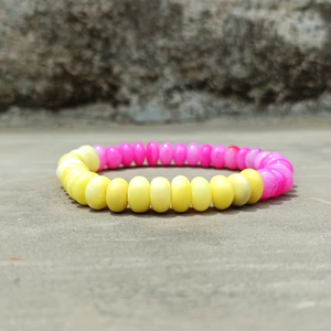 Natural Multi Color Opal Rondelle <b>Beaded</b> <b>Bracelet</b> Smooth Gemstone <b>Bracelet</b> Candy Opal Jewelry Wholesale Price Bulk For <b>Men</b> Women - Product Image 3