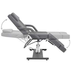 Sillón de Pedicura Grande de Hierro en Cuero Sintético Gris (100% PVC) - Product Image 4