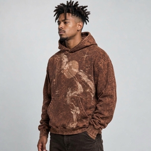 <b>Trendy</b> mens acid wash <b>hoodie</b> designed with premium material loose fit cozy feel and unique washed effect perfect for modern - Product Image 2