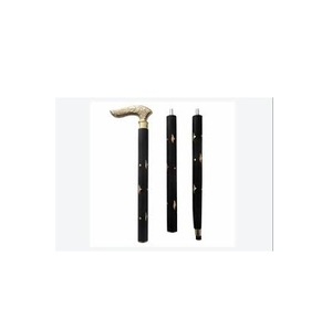 Outdoor Walking Cane Wooden One-Piece Anti-Shock Anti-Skid Walking Cane Sticks for Old Men Women - Product Image 1