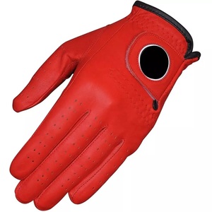 Prix d'usine Cabretta Gants de golf en cuir de mouton Logo personnalisé de haute qualité en cuir véritable pour le sport - Product Image 1