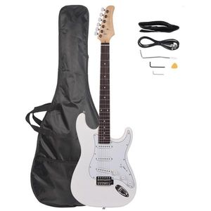 White Electric Guitar with Rosewood Fingerboard - Product Image 2