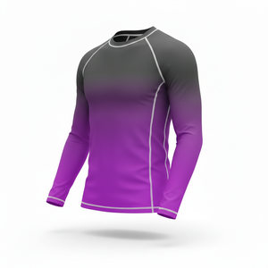 เสื้อรัดรูปแขนยาวแบบยูนิเซ็กซ์สำหรับกีฬา  รับสกรีนลายแบบซับลิเมชั่น สำหรับบราซิลเลียนยิวยิตสู  ศิลปะการต่อสู้แบบผสมผสาน  ยิวยิตสู  นักกีฬาต่อสู้  ฝึกซ้อมแบบไม่ใช้เสื้อคลุม - Product Image 6