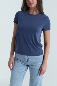 Custom <b>Plain</b> Blank Casual Full Sleeve Durable Plus Size Adults Women's <b>T</b>-<b>shirt</b> High Quality Eco-Friendly Knitted Fabric Custom - Product Image 5